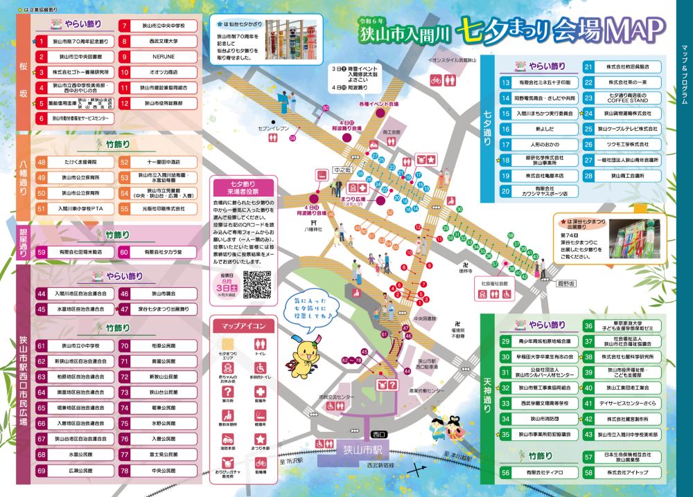 七夕まつり会場MAP